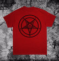 Pentagram Shirt Occult Gothic Satan Baphomet Satanic Goat of Mendes seal lucifer