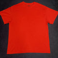 Y2K Gildan Dry Blend T-Shirt Red Solid Mens Short Sleeve Tee (E)