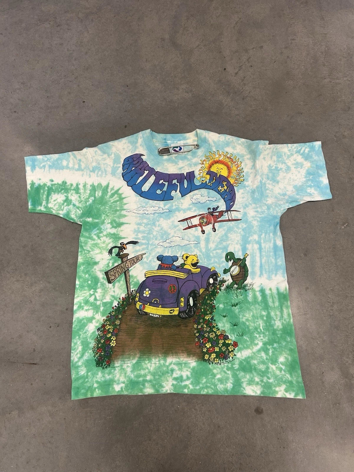 Vintage 1992 Grateful Dead Spring Tour AOP tee