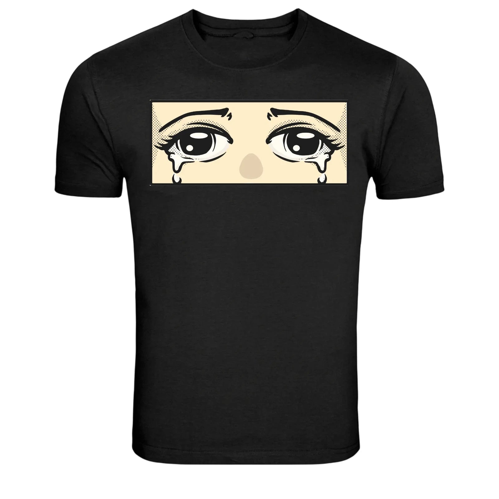 Crying Eyes Pop Art Tears Graphic T-Shirt