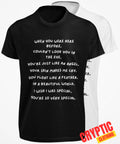 I'M A CREEP Radiohead T SHIRT S-3XL Vintage Song Lyrics Retro 90's Grunge TEE