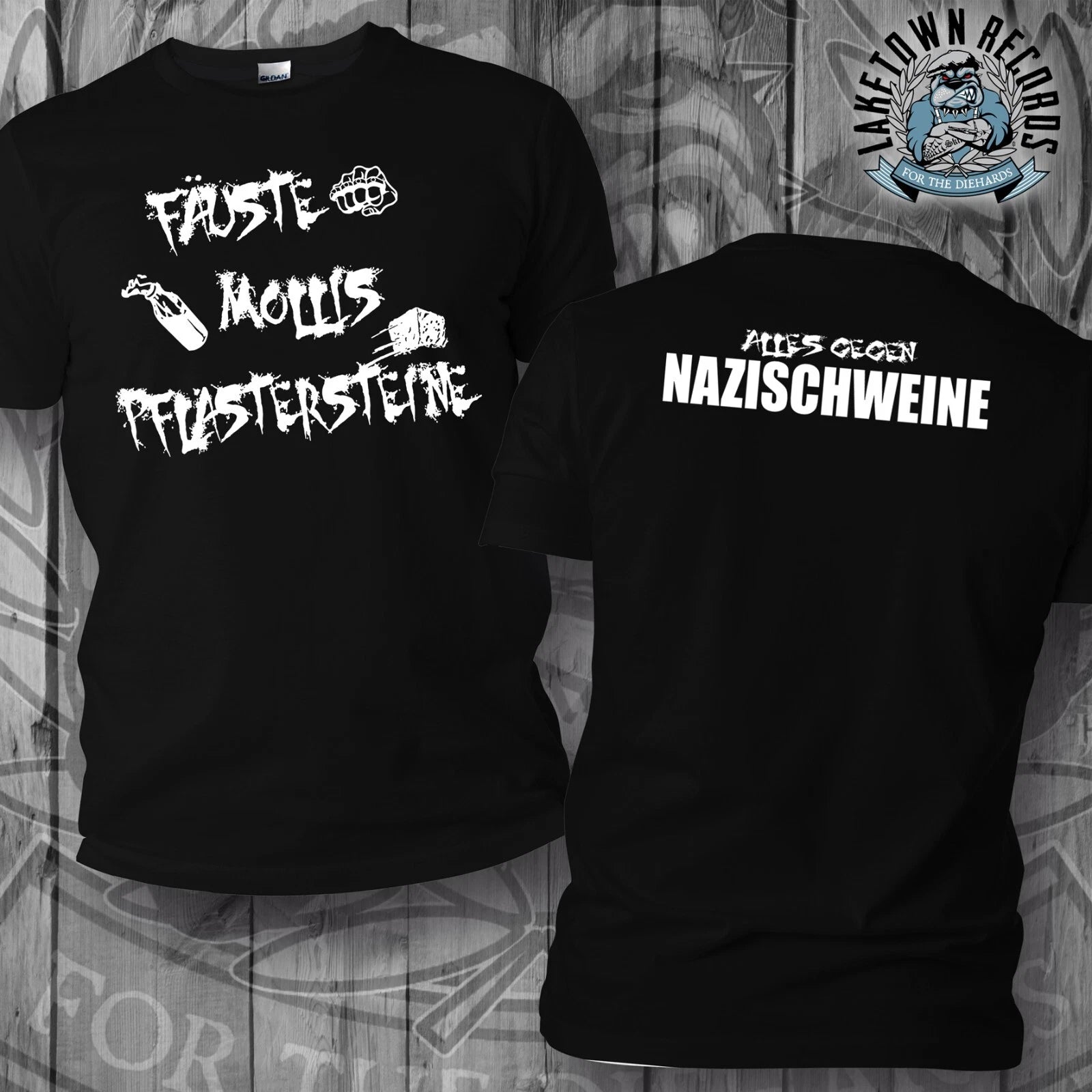 NAZI PIGS T-Shirt S-3XL Punk Punk Shirt FCK NZS FCK AFD GOOD NIGHT WHITE PRIDE