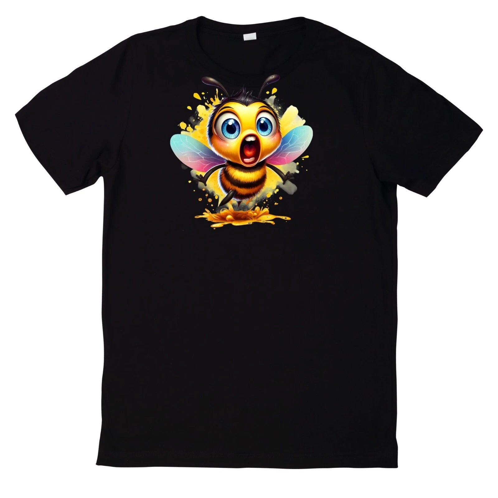 Watercolour Funny Animal Print T-Shirt