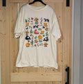 Vintage 90s Cartoon Animal Sex Positions Gag Tee T- Shirt Unisex, Full Size