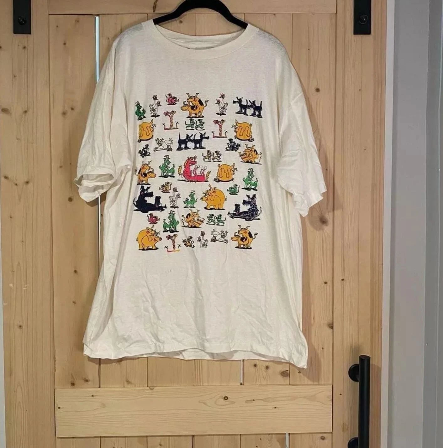 Vintage 90s Cartoon Animal Sex Positions Gag Tee T- Shirt Unisex, Full Size