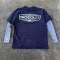 Vintage 2000s Sideout Longsleeve layered Shirt - Size Men’s L- Skate Surf Y2K