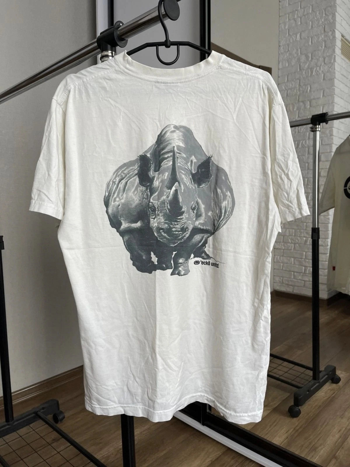 Ecko Unltd Vintage T-Shirt Tee Big Logo Size Large Y2K 90s