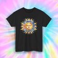 Colorful Sun Face Shirt Trippy Celestial Hippie Boho Cosmic Tee S-5XL