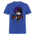 Cute Chibi style Kawaii Anime Vampire Boy Red Wings T-Shirt size S-6XL