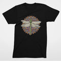 Psychedelic Dragonfly Shirt Mandala Vintage Boho Graphic Tee