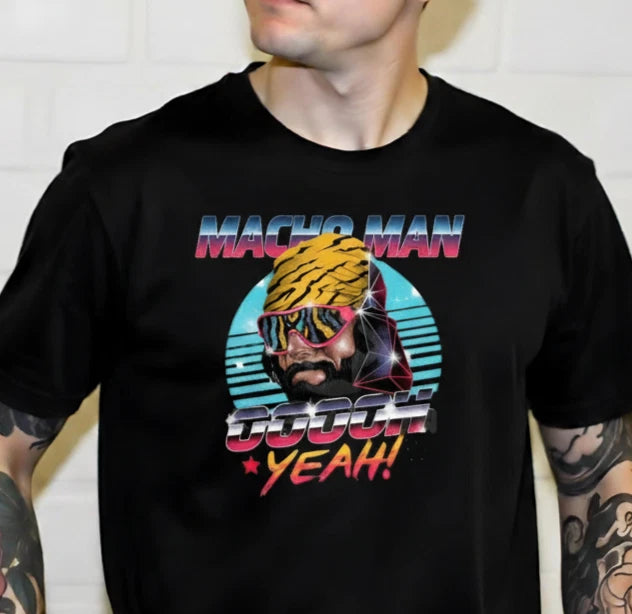MACHO MAN RANDY SAVAGE GRAPHIC T-Shirt Size S-5XL