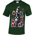 Just A Gothic Gonk, T-shirt Unisex S - 5XL, Metal Head Dark Gnome, Skull Flowers