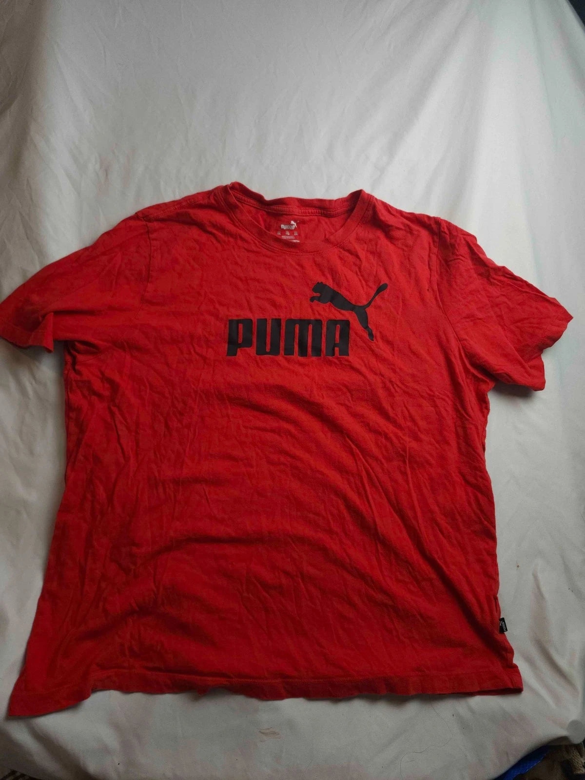 Puma T-Shirt Mens XXL Red Minimalist Athleisure Sporty Gym Streetwear Gorpcore