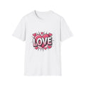 Love Heart Pop Art T-Shirt | Pink Comic Hearts, Valentine Tee