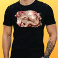 Mens Magnolia Snake Print Cotton T-Shirt Size XS to 5XL