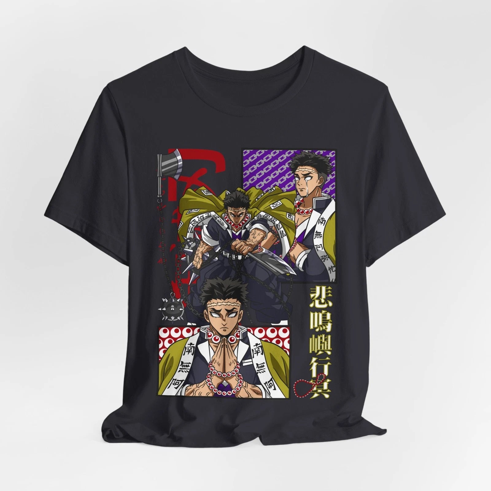 Gyomei Himejima Tee, Anime T-Shirt, Graphic Tee, Unisex Jersey Shirt, Demon