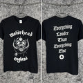 Motorhead England Band Black T-Shirt Graphic Tee Metal Rock Punk Size S