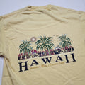 Hawaii T-Shirt Mens M Yellow Beach Palm Tree Y2k P32