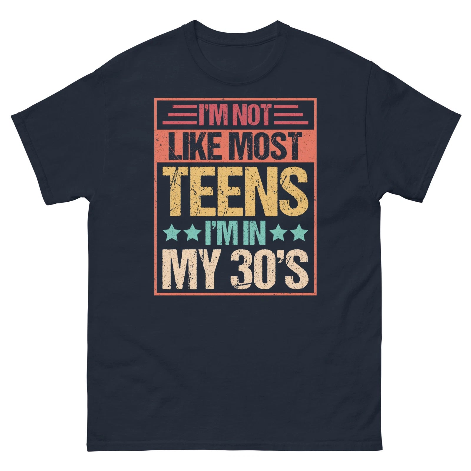 I’m Not Like Most Teens I’m in My 30’s Sarcastic Novelty Men's Classic Tee
