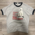 1984 Vintage Screen Stars XL Keep & Arm Bears Ringer Tee, USA Single Stitch VTG