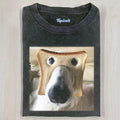 Funny Dog Toast Face T-Shirt Cute Bread Meme Puppy Vintage Tee