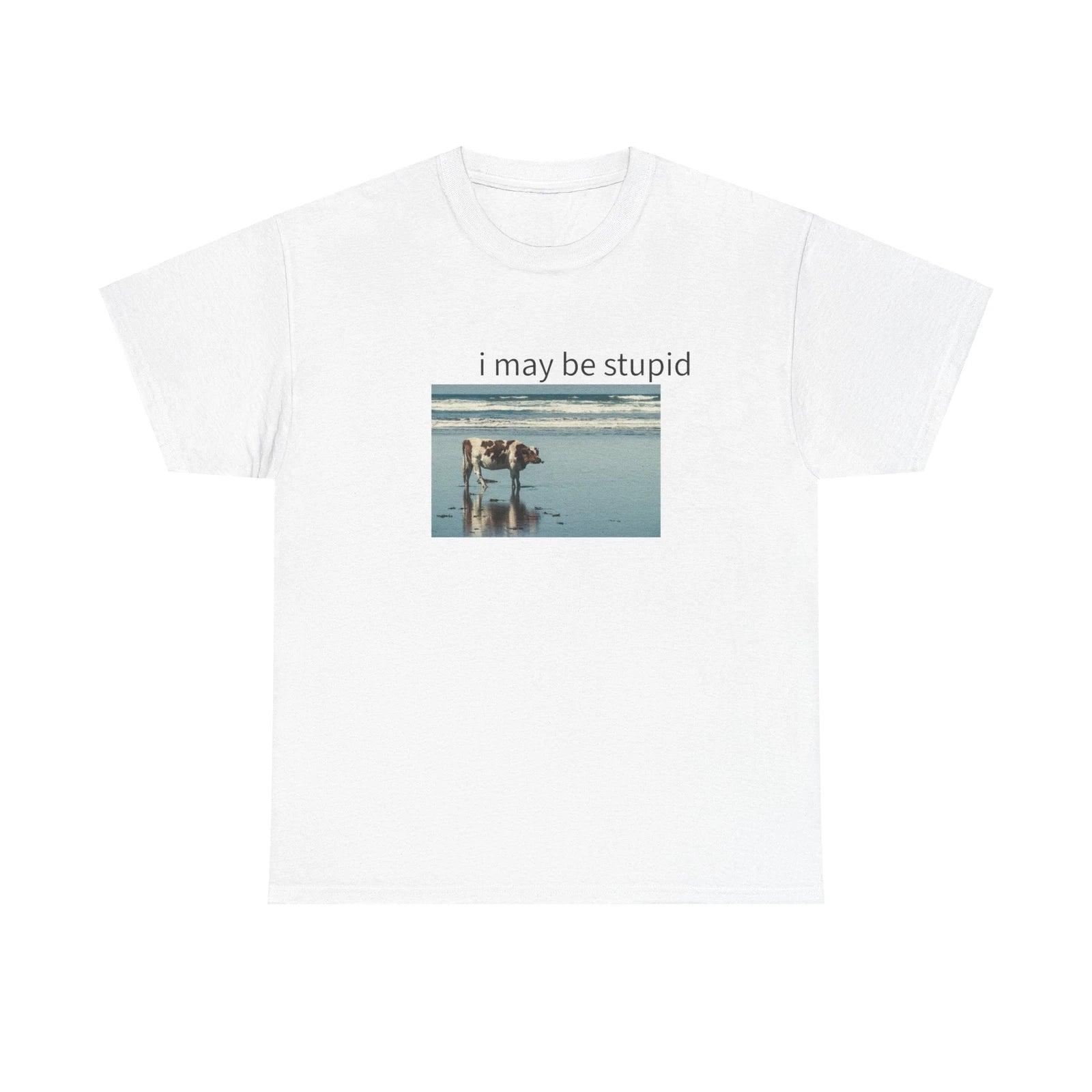 I May Be Stupid Shirt Meme Shirt Funny Shirt Gag Shirts Stupid Shirts Cow Shirt