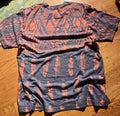 Y2K LRG Navy Blue Tribal Print AOP Shirt Men's XL  All Over Print