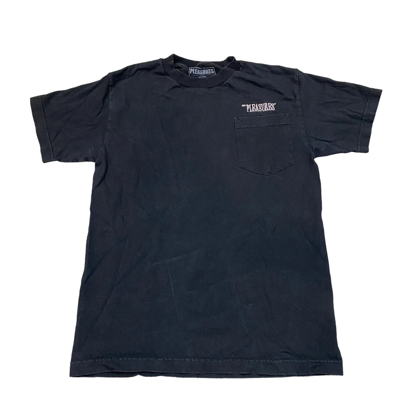Pleasures Embroidered Pocket Tee Shirt Men's Small Minimalist