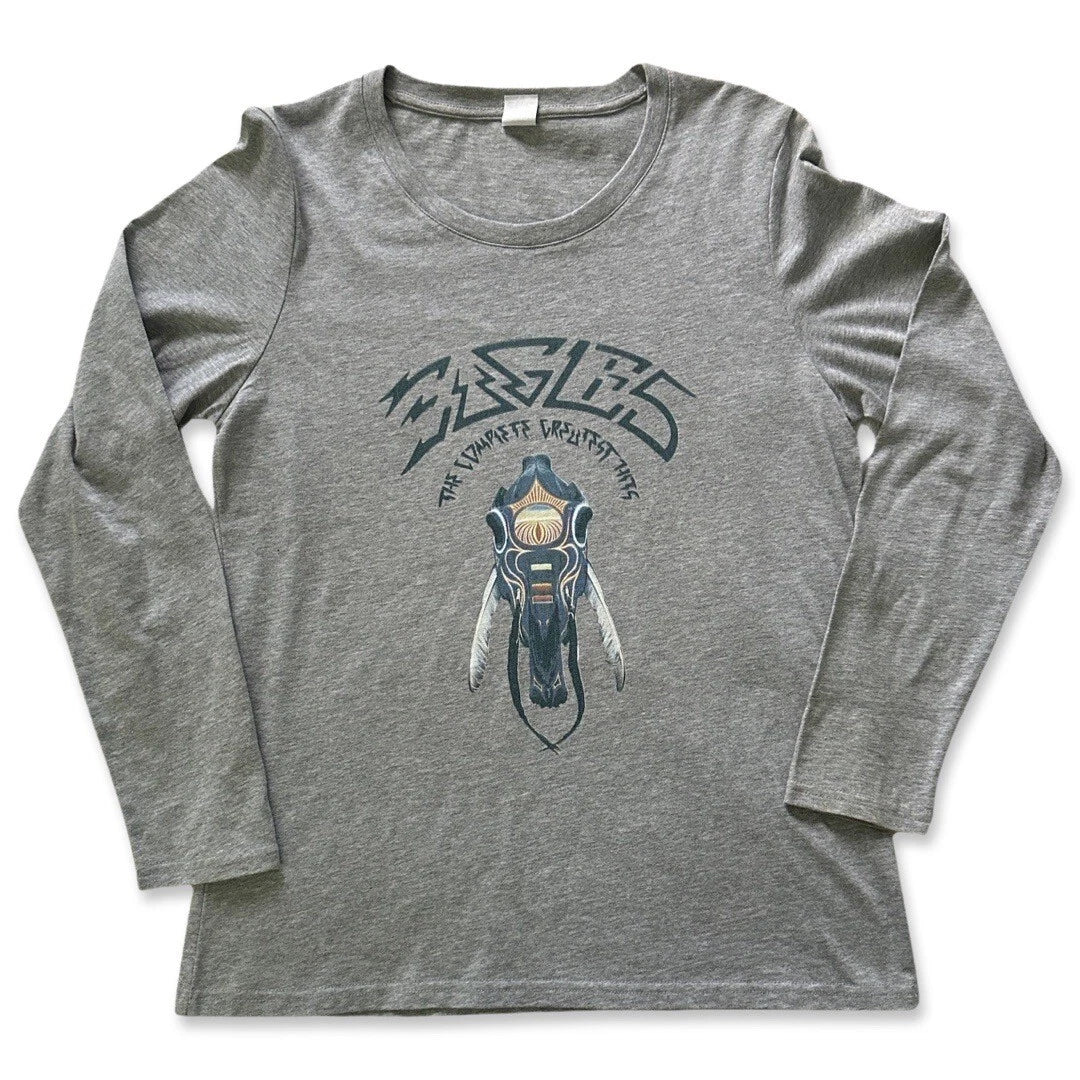 The Eagles Skull Retro Y2K Long Sleeve Shirt, Mens Size M/ Shirt has smaller fit