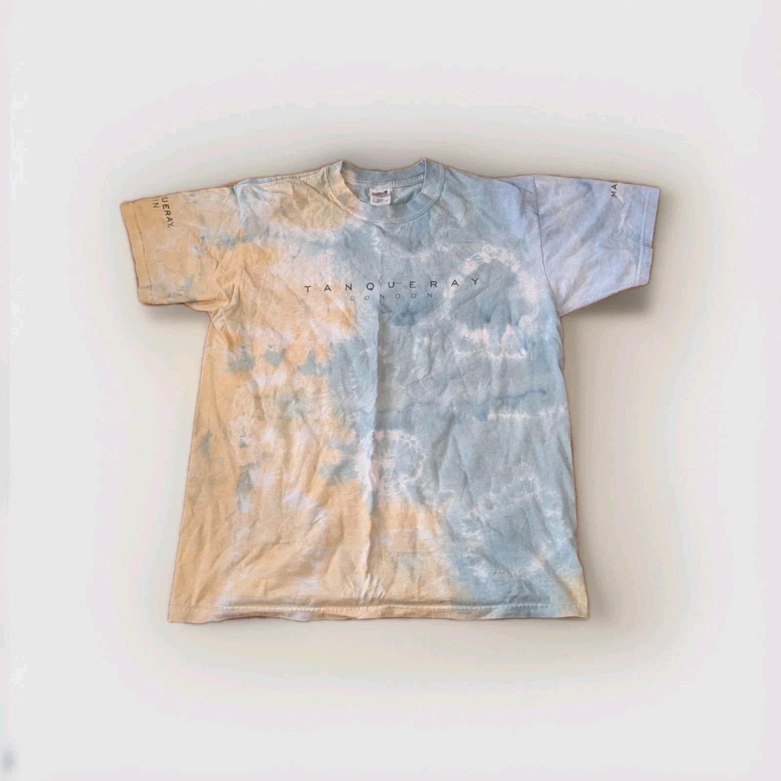 Coastal Streetwear Tie Dye Tanqueray London Gin Graphic Tee Large