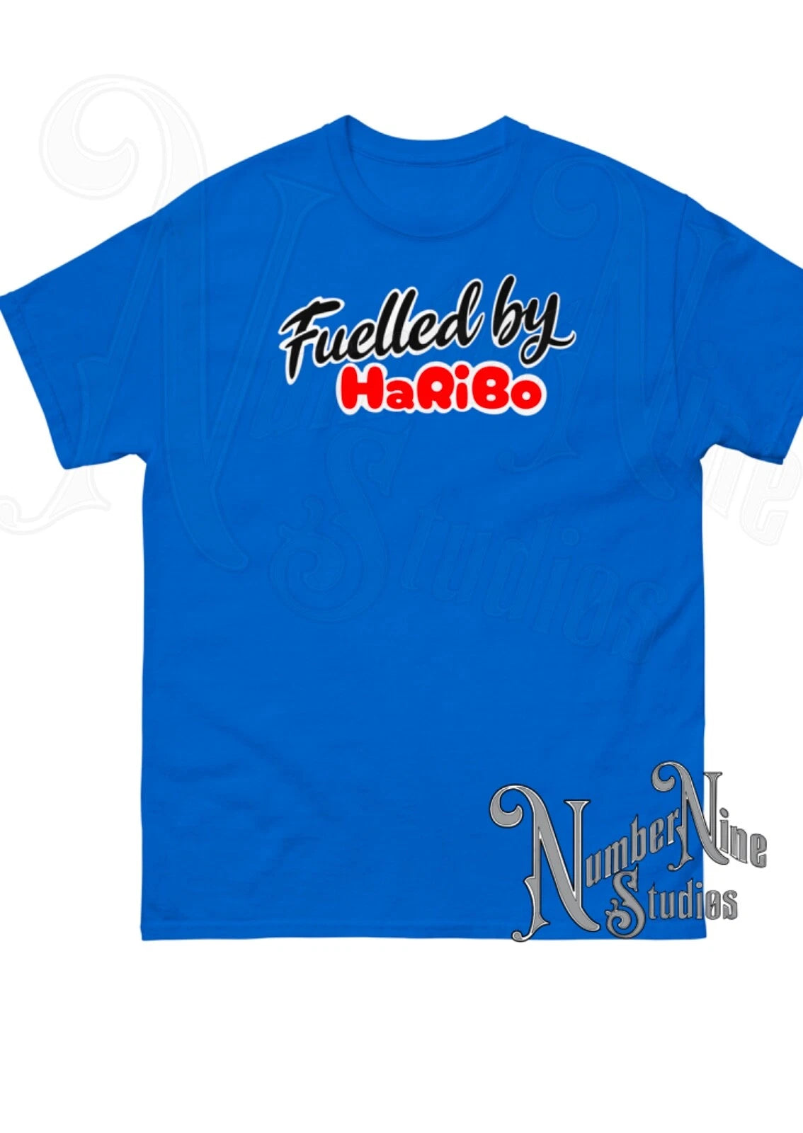 Fuelled by Haribo T-Shirt, available in 7 different colours