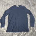 American Giant Shirt Crewneck Pullover Mens Size Large Long Sleeve Tee USA Blue