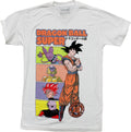 Dragon Ball Z Super  New Adult T-Shirt - Goku Under Title Beside Character Boxes