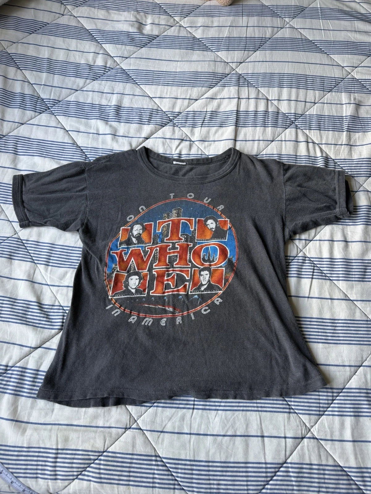 The Who 1979 80s Vintage T-Shirt Band Concert Tour, Size Small , Single Stitched