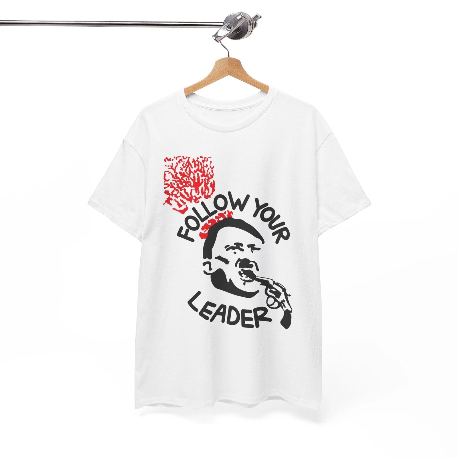 Follow Your Leader T-Shirt, Punk Cust Black Leftover Crack Oj, Unisex Tee