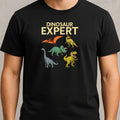 Mens Dinosaur Expert Motif Cotton T-Shirt Size S to 5XL