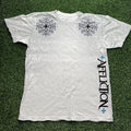 Affliction T Shirt Men Large L White Short Sleeve Skate Y2K Cyber Grunge
