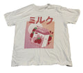 Strawberry Milk Japanese Graphic T-Shirt 2XL White Kawaii Anime Aesthetic Tee