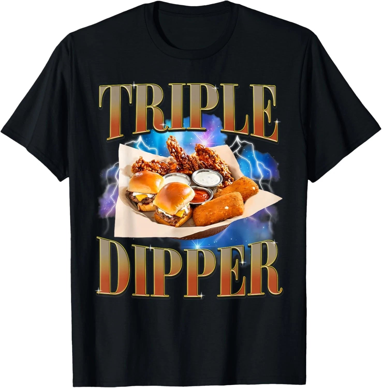 Fast Food Lovers Hamburger Chicken Nugget Foodie Men Women  unisex T-Shirt