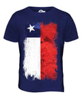 CHILE GRUNGE FLAG MENS T SHIRT TEE SHIRT XS S M L XL 2XL 3XL 4XL 5XL