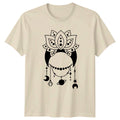 Mystical Lotus Moon Celestial T-Shirt Boho Spiritual