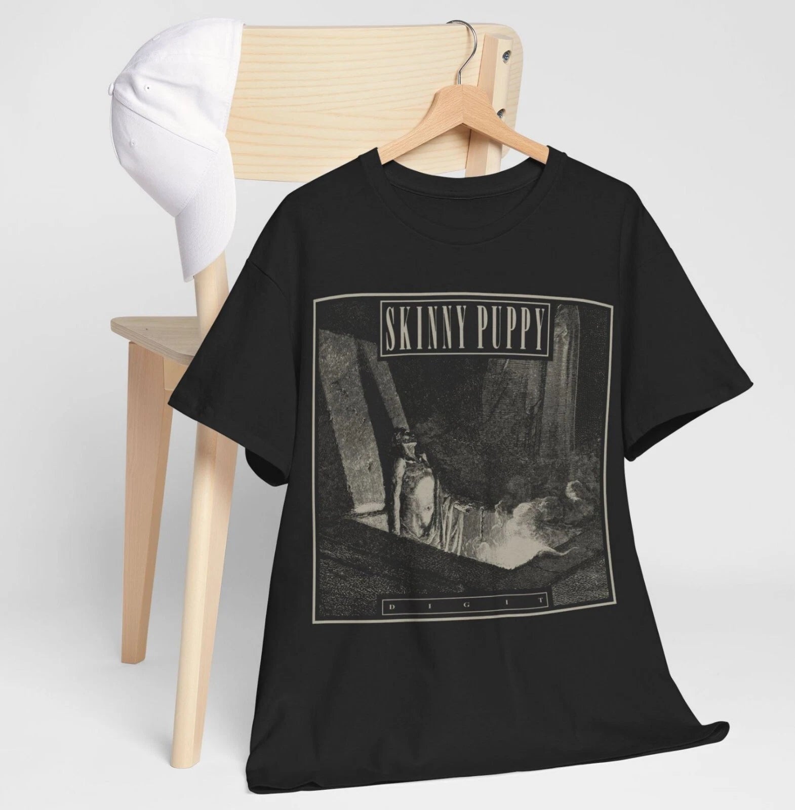 Skinny Puppy Dig It Retro Black T-Shirt