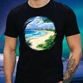 Mens Coolangatta Print Cotton Beach T-Shirt Size XS to 5XL