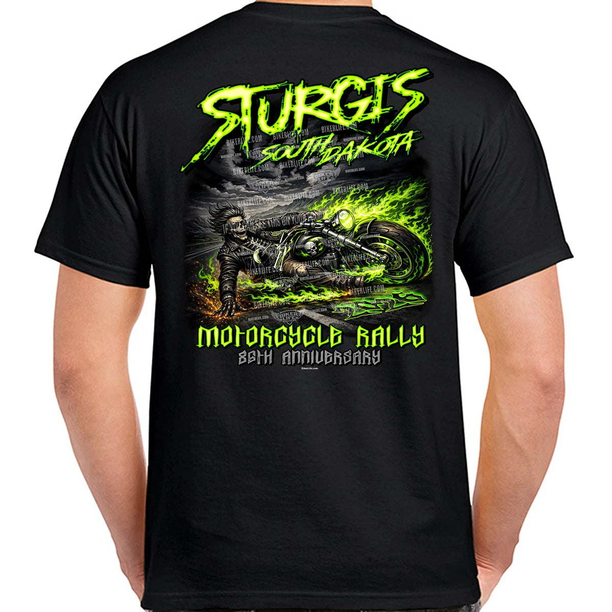 T-Shirt 2026 Sturgis Motorcycle Rally Skid Row No Harley