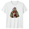 Gnome Football Peace Sign Floral T-Shirt Boho Football Sports Birthday Gift