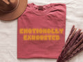 Emotionally Exhausted Graphic T-shirt, Sarcastic Shirt Funny Quote Birthday Gift