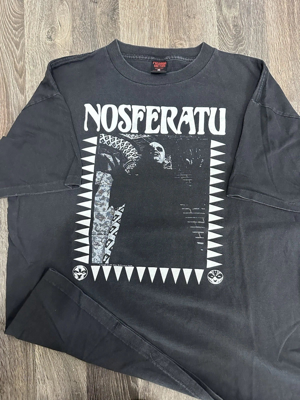 Vtg 90s Nosferatu Fashion T-shirt Horror Movie  Made In Usa Size XL