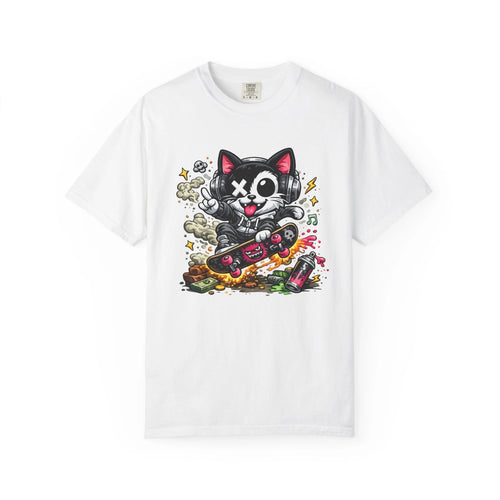 "Skate Cat" T-shirt | Cartoon Kawaii Skateboarder | 4 Colors