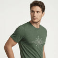 Minimalist Compass T-Shirt True North Compass Rose Line Art Graphic Tee MOEBEER