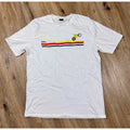 Oakley Rainbow Stripe Graphic T Shirt White Acorn Bike BMX Y2K Style Men’s L-XL